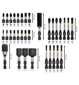 BOSCH Σετ Μύτες & Καρυδάκια PRO Impact 33 τεμ