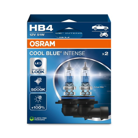 OSRAM Λάμπες HB4 Cool Blue Boost 12V 51W 9006CBN2HB (2 τεμ)