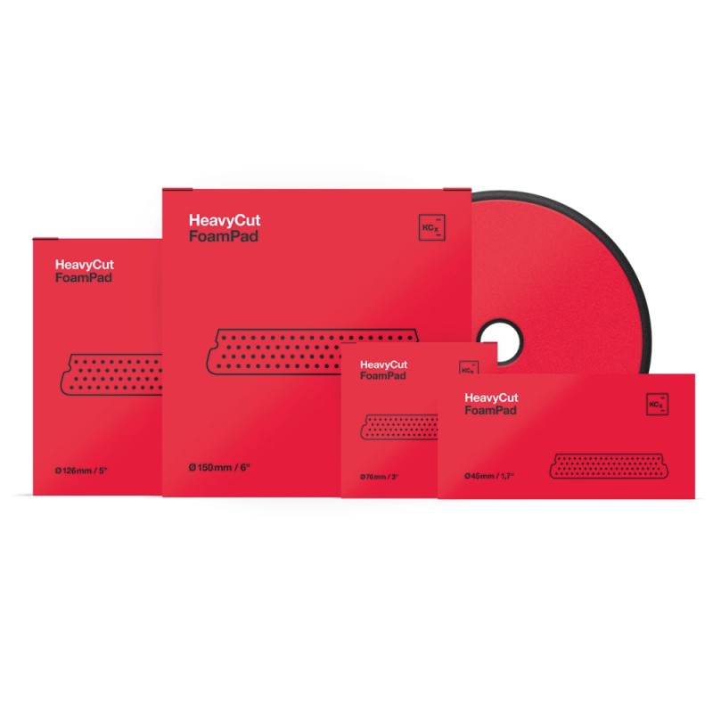 KOCH-CHEMIE Σφουγγάρι Heavy Cut Red V2 Ø150mm