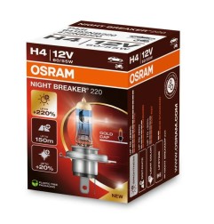 Osram Λάμπες H4 Night Breaker +220% 12V 60/55W 64193NB220 (1τεμ)