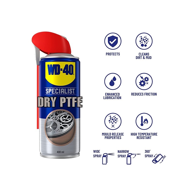 WD-40 Ξηρό Λιπαντικό PTFE Specialist Dry Lubricant 400ML 207040120-WD40