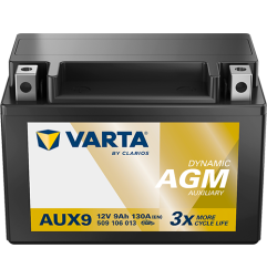 VARTA Μπαταρία AUX9 9Ah/130A Silver Dynamic 509106013K262