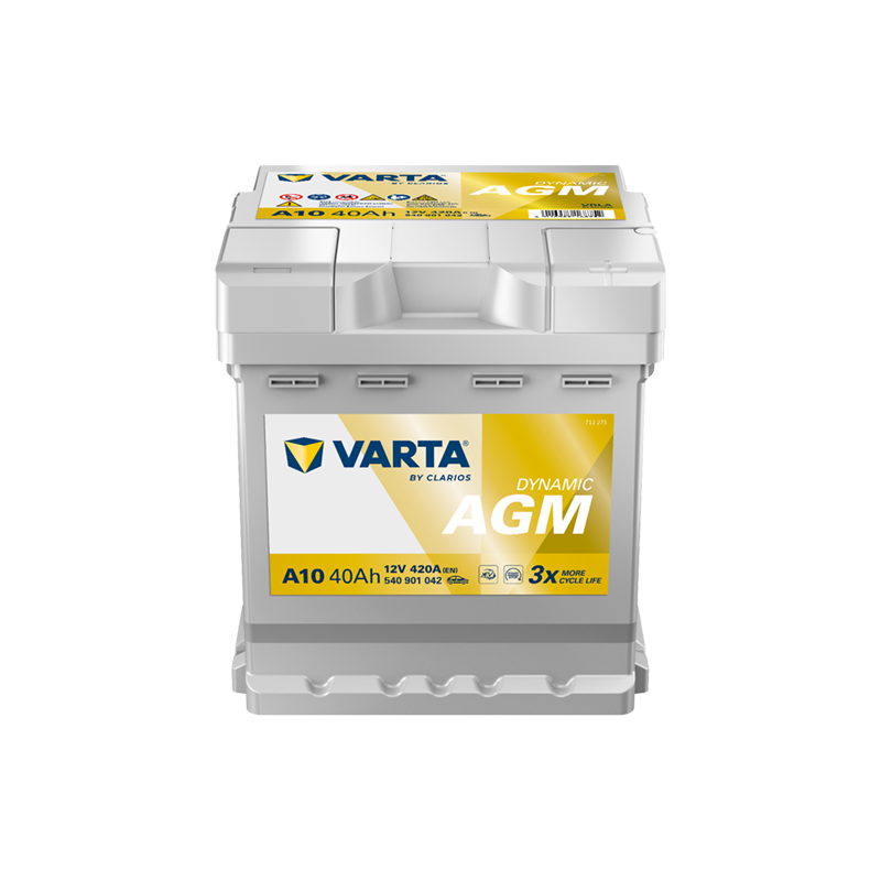 VARTA Μπαταρία A10 40AH/420A Silver Dynamic AGM 175x175x190