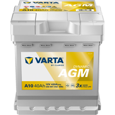 Η Μπαταρία Αυτοκινήτου VARTA Silver Dynamic AGM A10 (40Ah/420A) αντιπροσωπεύει την κορυφή της γερμανικής τεχνολογίας, ιδανική γι