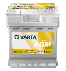 Η Μπαταρία Αυτοκινήτου VARTA Silver Dynamic AGM A10 (40Ah/420A) αντιπροσωπεύει την κορυφή της γερμανικής τεχνολογίας, ιδανική γι