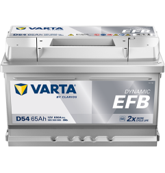 VARTA Μπαταρία D54 65AH/650A Blue Dynamic EFB 278x175x175
