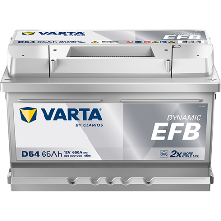 VARTA Μπαταρία D54 65AH/650A Blue Dynamic EFB 278x175x175