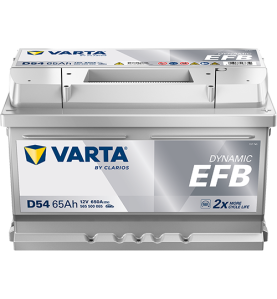 VARTA Μπαταρία D54 65AH/650A Blue Dynamic EFB 278x175x175