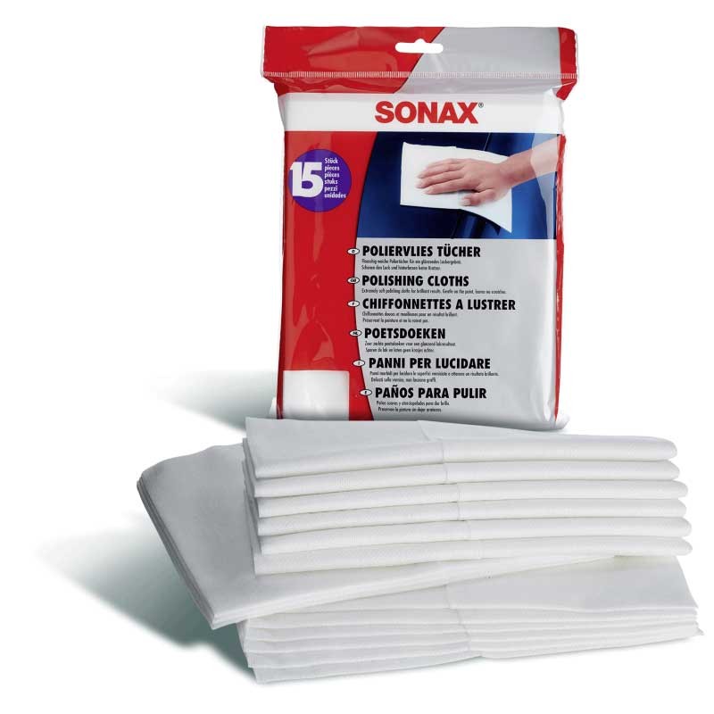 SONAX Πανιά Γυαλίσματος & Καθαρισμού Αυτοκινήτου 15 Τεμ