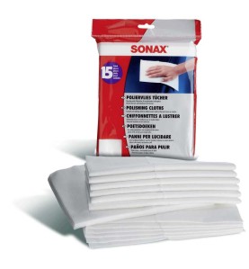 SONAX Πανιά Γυαλίσματος & Καθαρισμού Αυτοκινήτου 15 Τεμ